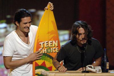 orlando bloom  and teen choice